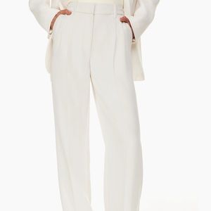 NWT Aritzia Wilfred Effortless Pant Regular, Light Birch, Size 8